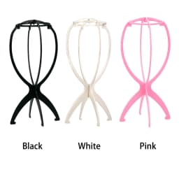 1Pcs Wig Stand Plastic Hat Display Wig Head Holders 17x36Cm Mannequin Stand Portable Folding Wig Stand Pink Hair Display Tools