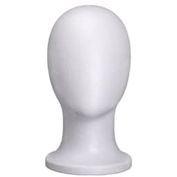 22inches Female Foam Mannequin Head Wig Head Display Smooth Durable Styling Tools Durable Portable Fashion for Home Travel