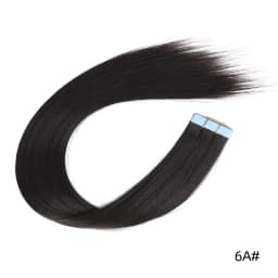 Tape In Hair Extensions Synthetic Hair 10Pcs 20Inch Long Straight Skin Weft Straight Seamless Hair Invisible Tape In Hairpiece