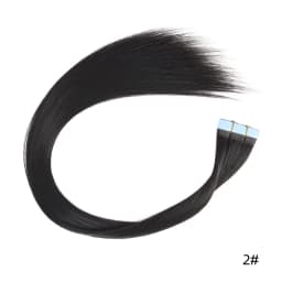 Tape In Hair Extensions Synthetic Hair 10Pcs 20Inch Long Straight Skin Weft Straight Seamless Hair Invisible Tape In Hairpiece