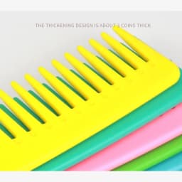 1pc Heat-Resistant Large Bending Comb Anti-Static Wide Bending Hook Split Seam Comb Hair Styling Tool Special for Real Hair Wigs