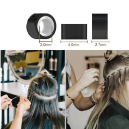 1000Pcs 4mm Micro Rings For Hair Extensions Microlinks For Hair Silicone Lined Hair Extension Bead Tools Accessories