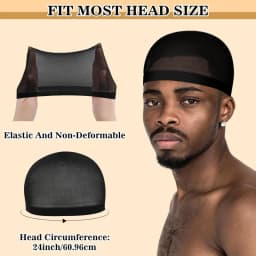 Ramede Stocking Wave Cap for Men Adult Stretchy Nylon Skull Wave Lightweight Beanie Caps Waves for Man Women