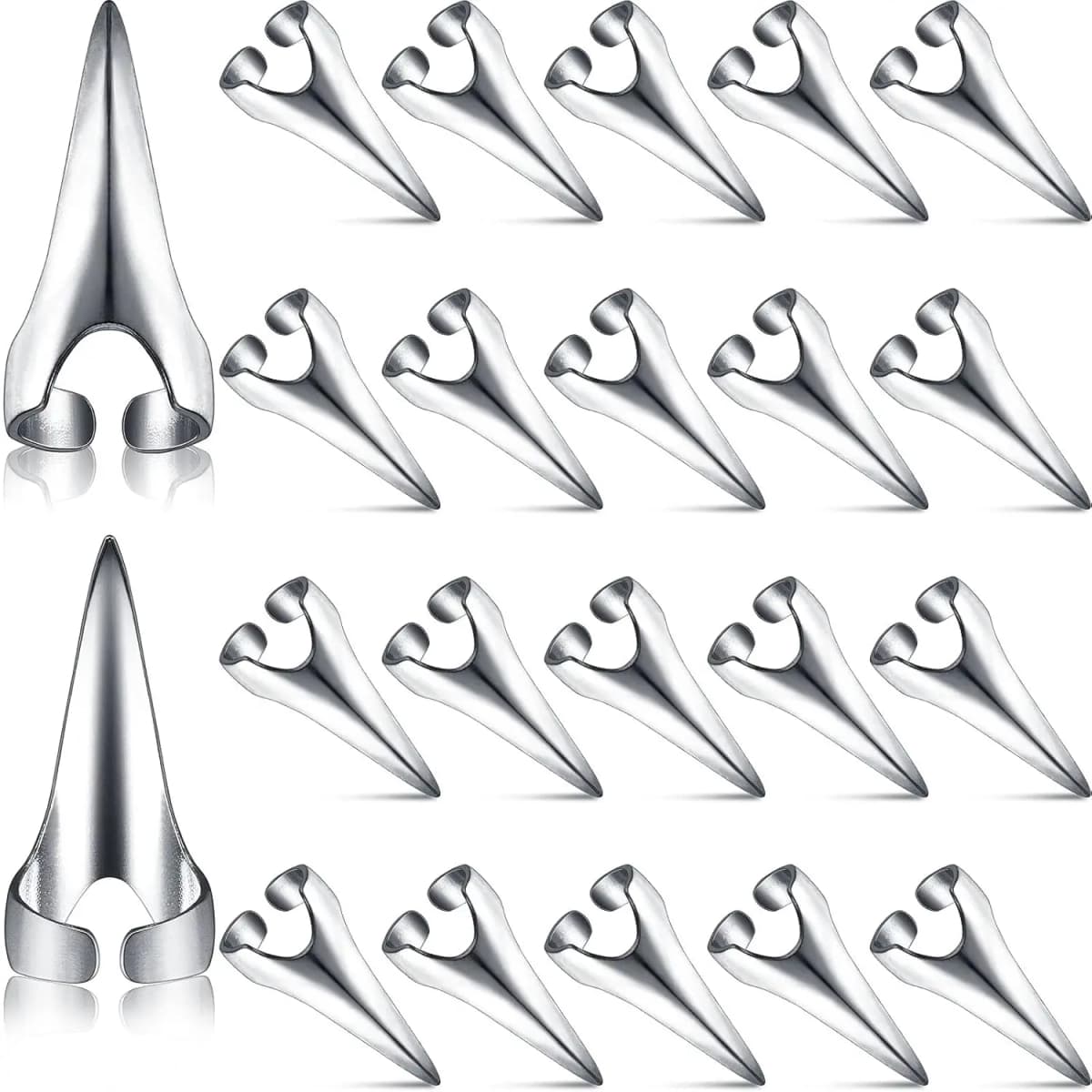 20 Pcs Adjustable Hair Parting and Selecting Tool - high qulity Stainless Steel Stitch Braiding Tools