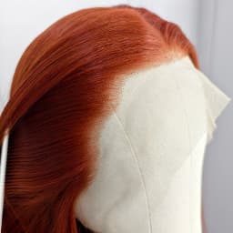 Auburn Brown Lace Front Wig Copper Red Synthetic Lace Front Wig Pre Plucked Wear and Go Glueless Wigs for Women