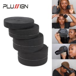 5Meters Width 1.5-4cm Black Elastic Band For Wigs Spandex Belt Trim Sewing/Ribbon Clothes Flex Sewing Material Elastic Wig Bands
