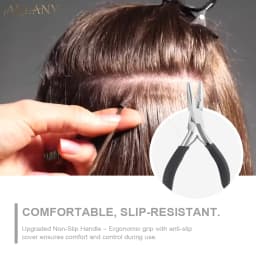ARLANY Hair Extension Pliers for Micro Beads Anti-Slip Microlink Pliers for Weft Extensions Hair Tinsel Keratin Bonding Removal