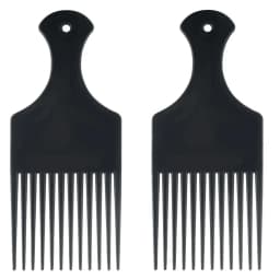 Afro Pick Comb For African American Hair Wide Tooth Detangle Styling Comb For Curly Kinky Wig Braiding Hairdressing Tool