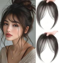 Eight Character French Bangs Wig Piece Female Synthetic BB Clip Fluffy Top Reissue Eight Character Bangs Thin Invisible Hairpins