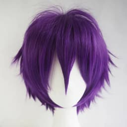 Multicolor Layered Short Spiky Synthetic Wig Unisex Anime Male Character Halloween Party Convention Game Cosplay Daily Fashion