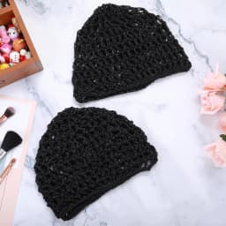 3pcs Comfort, Hand-Knit Crochet Hair Net Cap for Women- Breathable,Breathable Mesh Nightcap, Elastic Hair Net for Male And Femal