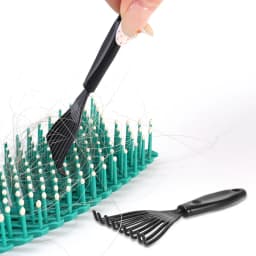 Plastic Mini Comb Cleaner Embedded Hair Brush Hair Remover Household Handle Cleaning Brushes Cleaners Special for Real Hair Wigs