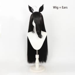 Manhattan Cafe Umamusume Pretty Derby Cosplay Long Black Straight Heat Resistant Synthetic Wig Yugen Rose Yanagi Midori Sayo Wig