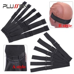 5Pcs Plussign Adjustable Elastic Band For Wigs Sewing Black Wig Band 2.5Cm, 3Cm, 3.5Cm Width Wig Accessories Wig Fixed Material