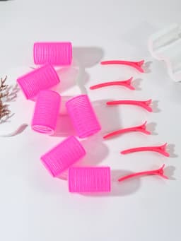 12pcs/Set Air Bar Curling Iron Tube Self-Adhesive Magic Roll and Bangs Hair Clip Curling Styling Tool Special for Real Hair Wig