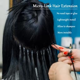 1000 pcs hair extension micro ring link beads 5mm silicone lined beads suitable for human hair extensions