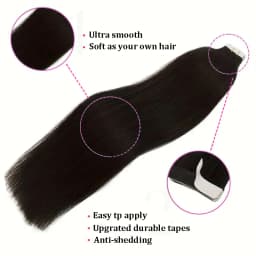 Tape Hair Extensions Machine Remy Seamless Skin Weft Adhesive 4x0.8cm Tape In Human Hair Natural Black Brown Blonde 20pcs 26inch