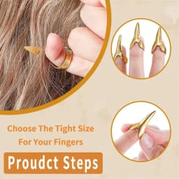 2/3/5/10pcs/Can Hairdressing Finger Claw Ring Stitching Layered Hairdressing Tool Accessories Braiding Hair