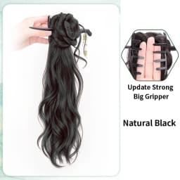 New Chinese Style Synthetic Claw Clip Ponytail Hair Extensions With Hairpins Temperament Ancient Fashioned Hair Buns Ponytail