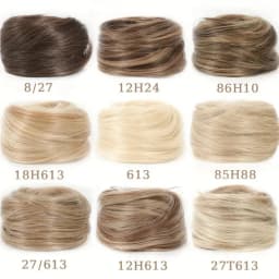 Synthetic Chignon Elastic Rubber Band Fake Hair Bun Clip in On Hair Tail Extension Updo Hair Piece Ponytail for Women