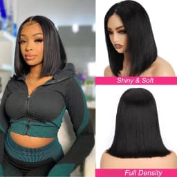 2026 New Wear And Go Glueless Wigs Human Hair Bob Straight Front Wigs Human Hair Upgraded No Glue Front Wigs For Women