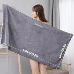 Large Microfiber Hair Towels Ultra Soft Hair Towel Wrap with Elastic Loop for Curly Hair Long & Short Hair