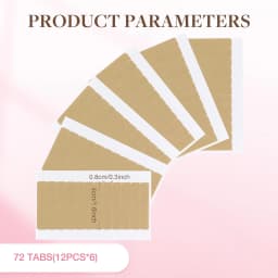 72Tabs(6sheets)Hair Extension Tape Double Sided Adhesive Replacement Tape Professional Strong Tapes for Tape in Hair Extensions