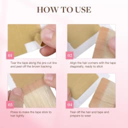 72Tabs(6sheets)Hair Extension Tape Double Sided Adhesive Replacement Tape Professional Strong Tapes for Tape in Hair Extensions