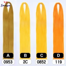 Snoya 120cm synthetic hair raw materials 100 colors used for wig styling/increase hair volume/extend hair length/homemade wig