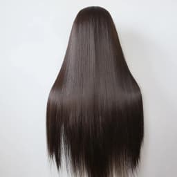 Ashely 13*4 Dark Brown Synthetic Lace Front Wigs Brown Long Straight Lace Front Wig for Women Pre Plucked Natural Hairline
