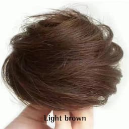Straight Hair Synthetic Rubber Band Black Brown Bun Women's Natural Hair Circle High Elastic Ponytail Hair Accessories