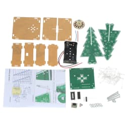 DIY Colorful Easy Making LED Light Christmas Tree Electronic Learning Kit Module 37PCS LED Light DIY Christmas Gift