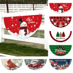 Christmas Snowman Flag Banner Merry Christmas Decorations For Home 2023 Xmas Party Ornament Navidad Natal Gifts New Year 2023