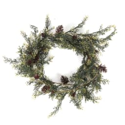 Christmas Wreath Artificial Pine Cone Vine Hanging Floral Foliage Garland Christmas Decorations for Home Navidad Xmas Ornaments