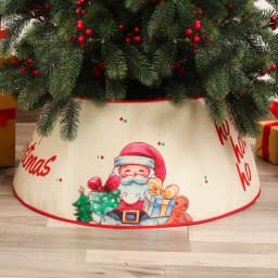 15 inch 38 cm Plush Christmas Tree Skirt White Faux Fur Xmas Trees Sequin Carpet Mat Small Skirts Home Party Decorations