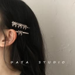 French Girly Bowknot Flash Diamond Hairpin Bangs Clip Super Fairy Temperament High Sense Rhinestone Hairpin Hairclips for Women