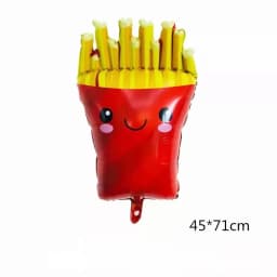 New Pizza Hot Dog Popcorn Donut Burger Aluminum Film Balloon, Food Shaped Balloon Children's Birthday Decoration