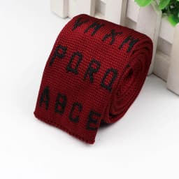 Fashion Men's Colourful Knitted Necktie Narrow 6CM Classic Woven Cravate Trendy Striped Skinny Ties For Dinner party Daily Wear