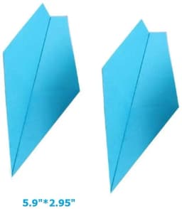 100Pcs 5.9" Premade Rainbow Origami Paper Airplane Folded Origami Planes for Kids Party Supplies Plane Theme Birthday Decor
