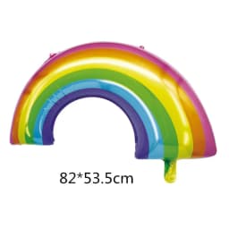 New Rainbow Sun Balloon 18-inch Cartoon Macaron Five-pointed Star Blue Sky White Cloud Children's Birthday Party Decoration