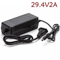 24V Charger Output 29.4V 2A Lithium battery Charger 7S 24V 10AH 15AH 20AH Charger DC 5.5*2.1 Port
