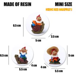Creative 1pcs Mini Gnome Snail Funny Resin Dwarfs Statue Cute DIY Bonsai Decoration For Desk Garden Sculpture Decor Dropshipping