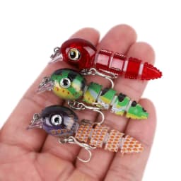 Wobblers Multi-Section Fishing Lure Minnow 5cm4g Joint Bait Swimbait Artificial Hard Bait Crankbait Trolling Bass Tackle