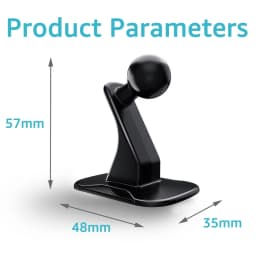 Untoom Universal 17mm Ball Head Car Phone Holder Base Dashboard Car Cell Phone Bracket Sticker Magnetic Phone Mount Accessories