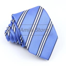 Brand New Men's Tie Red Blue Yellow Striped Plaid Jacquard Necktie Daily Wear Accessories Cravat Wedding Party Gift For A Man