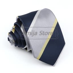 Brand New Men's Tie Red Blue Yellow Striped Plaid Jacquard Necktie Daily Wear Accessories Cravat Wedding Party Gift For A Man