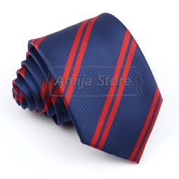 Brand New Men's Tie Red Blue Yellow Striped Plaid Jacquard Necktie Daily Wear Accessories Cravat Wedding Party Gift For A Man