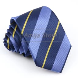 Brand New Men's Tie Red Blue Yellow Striped Plaid Jacquard Necktie Daily Wear Accessories Cravat Wedding Party Gift For A Man