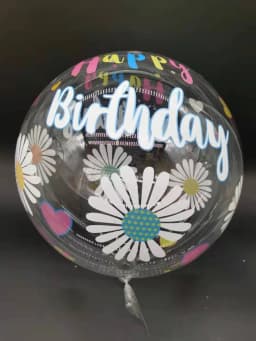 20 Inch Butterfly Printed BoBo Balloons Happy Birthday Transparent Bubble Balloon Birthday Party Baby Shower Wedding Decorations