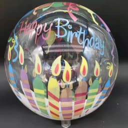 20 Inch Butterfly Printed BoBo Balloons Happy Birthday Transparent Bubble Balloon Birthday Party Baby Shower Wedding Decorations